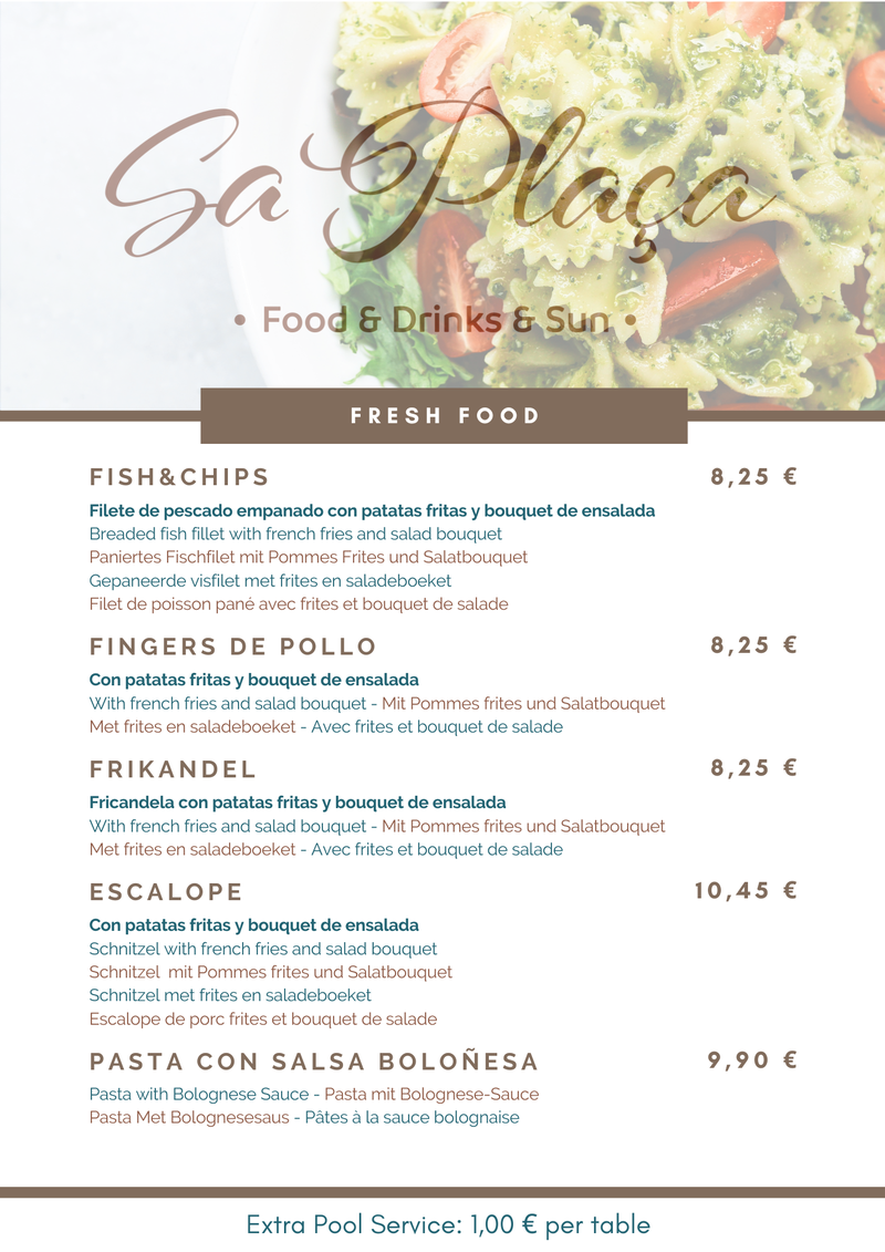 Carta Snack Bar Comida 4 2025